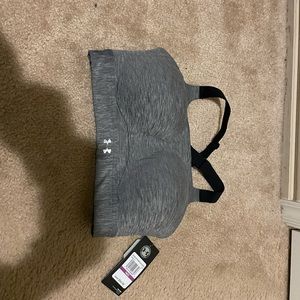 Women's Under Armour Gray and Black Sports Bra 34DD